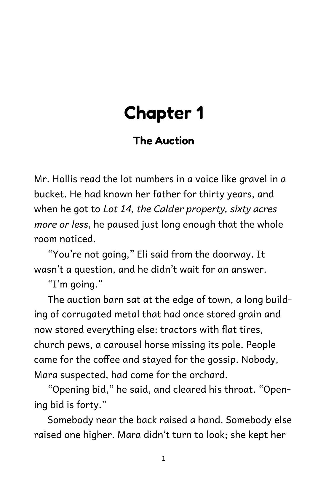 The opening page of a chapter in the Children’s style