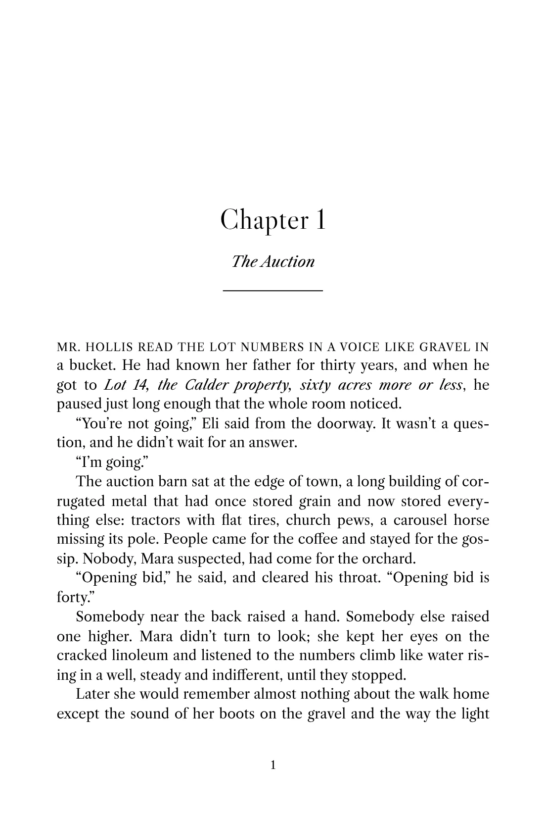 The opening page of a chapter in the Mystery style